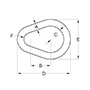 pear shaped sling links - high test diagram